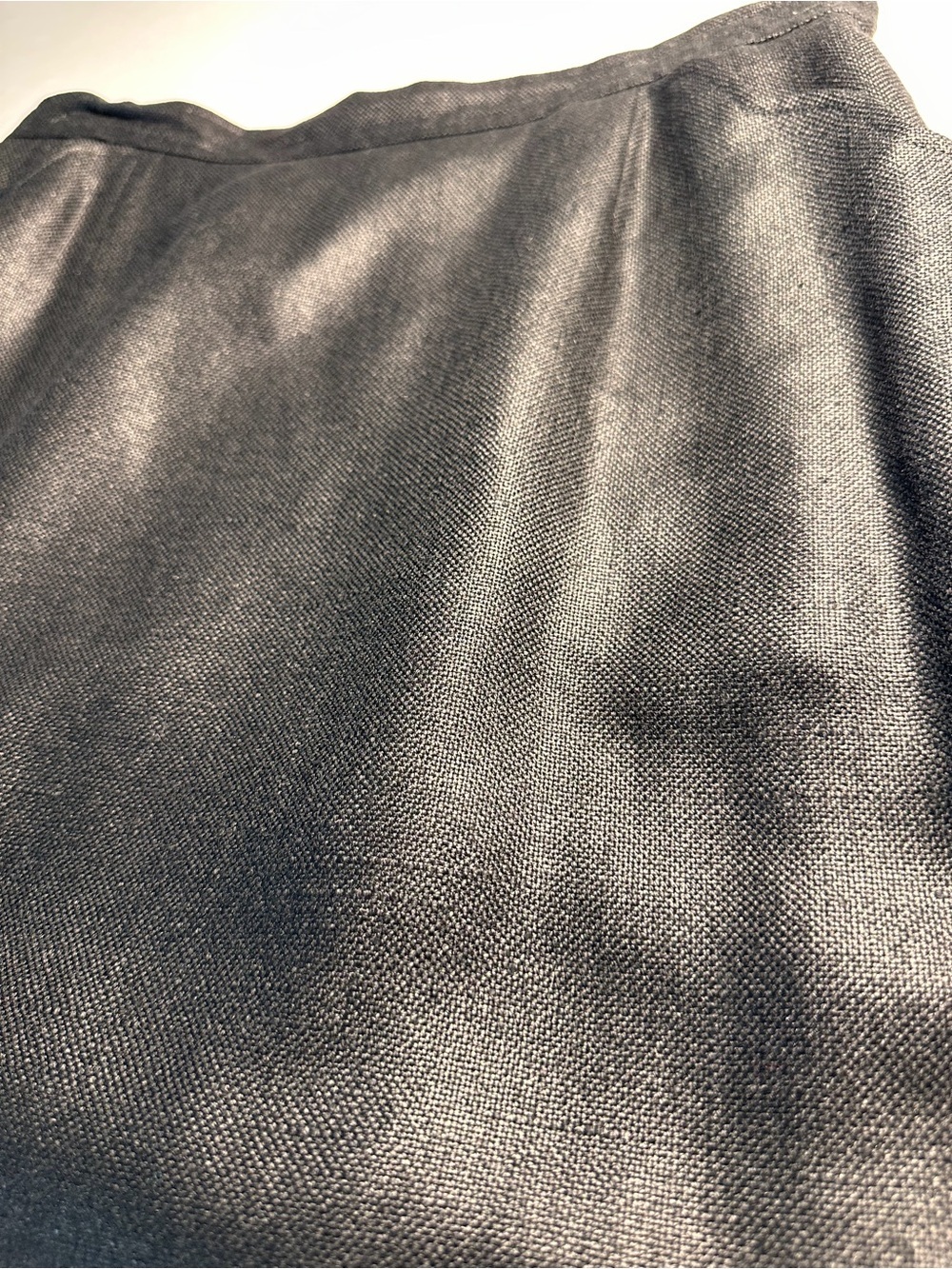 Vintage 1999 Aquascutum of London Black Linen Blend Pencil Skirt S:14 England - Picture 11 of 11
